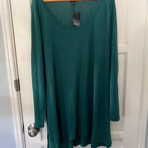 Torrid Deep Teal Long Sleeve Top